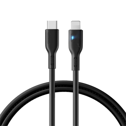 USB-C to Lightning Joyroom A13 Data and Charging Cable, 20W, 1.2m, Black