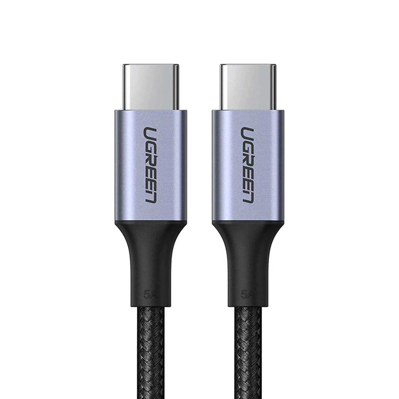 USB-C Data- och Laddningskabel UGREEN US316, 100W, 1.5m, Grå
