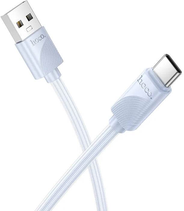 USB-A till USB-C Data- och Laddningskabel HOCO X114, 18W, 1m, Blå