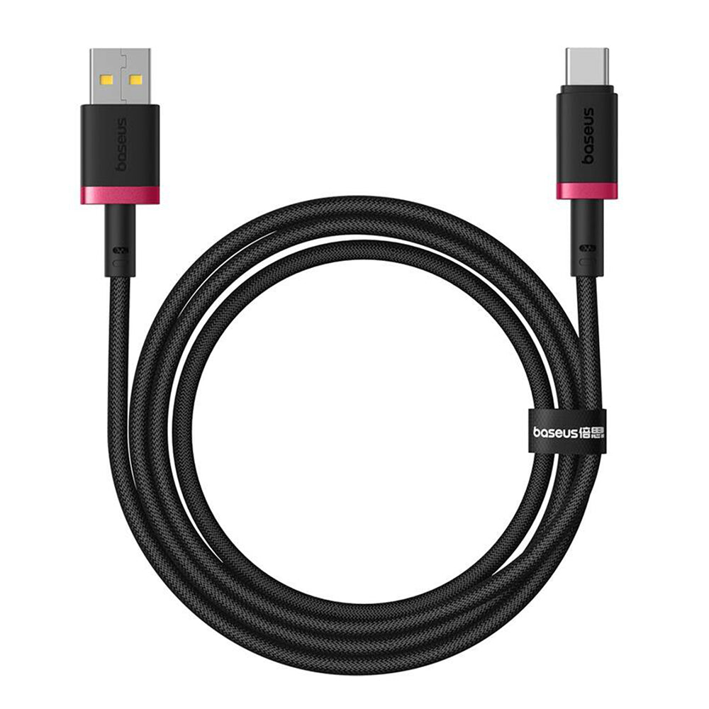 Data- och laddningskabel USB-A till USB-C Baseus Dura Series, 60W, 2m, Röd P10377802U01-03