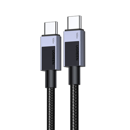 USB-C - USB-C Data- och Laddningskabel UGREEN L512, 100W, 0.5m, Grå