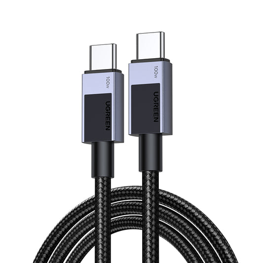 USB-C till USB-C data- och laddningskabel UGREEN L512, 100W, 3m, Grå