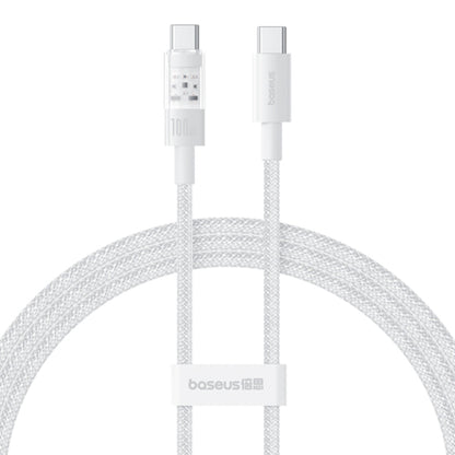 USB-C - USB-C Data- och Laddningskabel Baseus Gem, 100W, 2m, Vit P10373000211-01