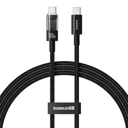 USB-C till USB-C Data- och Laddningskabel Baseus Gem, 100W, 2m, Svart P10373000111-01