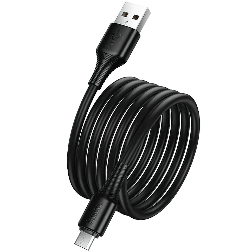 Data- och laddningskabel USB-A till microUSB HOCO X120, 18W, 1m, Svart