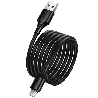 Data- och laddningskabel USB-A till microUSB HOCO X120, 18W, 1m, Svart