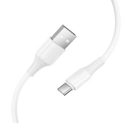 Data- och laddningskabel USB-A till USB-C HOCO X120, 60W, 1m, Vit