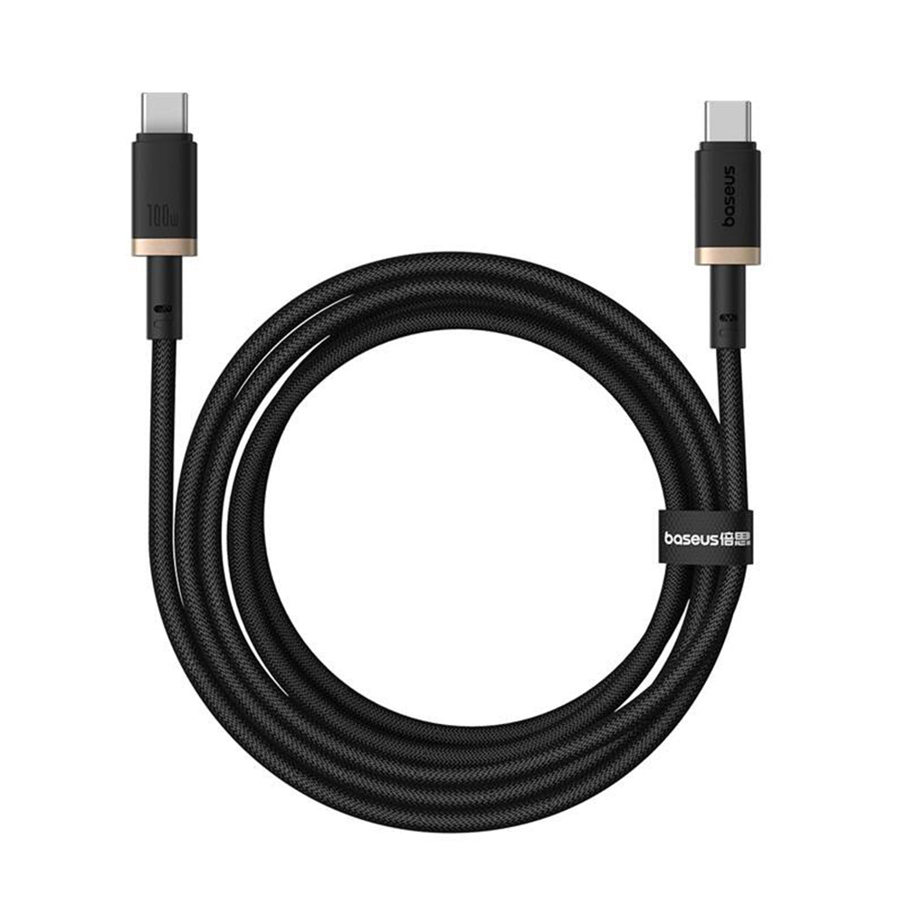 USB-C till USB-C Data- och Laddningskabel Baseus Dura Series, 100W, 2m, Guld P10377803U01-03