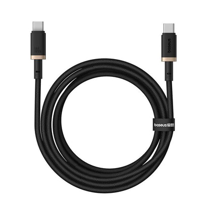 USB-C till USB-C Data- och Laddningskabel Baseus Dura Series, 100W, 2m, Guld P10377803U01-03