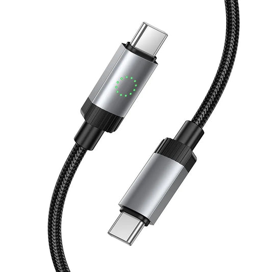 USB-C Data- och Laddningskabel - USB-C HOCO X117, 60W, 1m, Svart