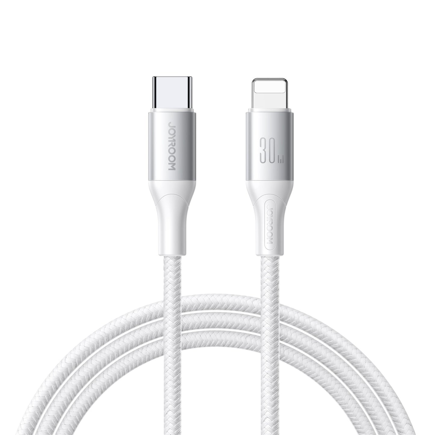 USB-C till Lightning-laddnings- och datakabel Joyroom S-A28 Flash, 30W, 1m, Vit