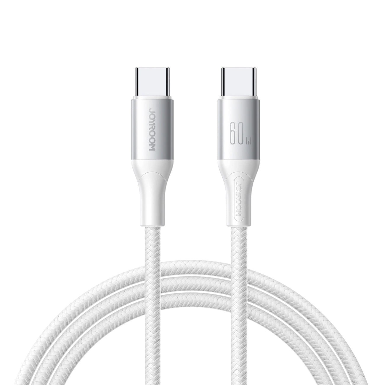 USB-C till USB-C data- och laddningskabel Joyroom S-A28 Flash, 60W, 2m, Vit
