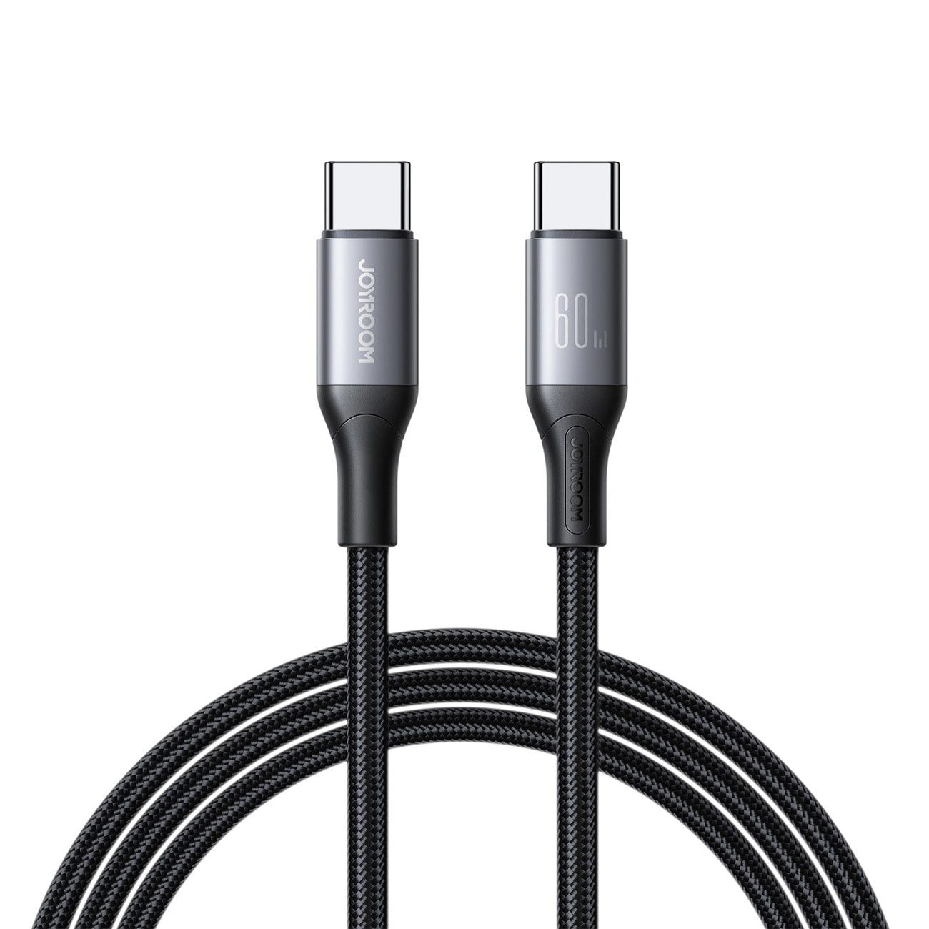 USB-C till USB-C data- och laddningskabel Joyroom S-A28 Flash, 60W, 2m, Svart