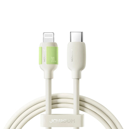 Data- och laddningskabel USB-C till Lightning Joyroom S-A53, 30W, 2m, Beige