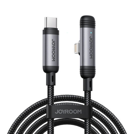 USB-C to Lightning Data and Charging Cable Joyroom S-A56 EnjoyX Angled, 30W, 1.2m, Black