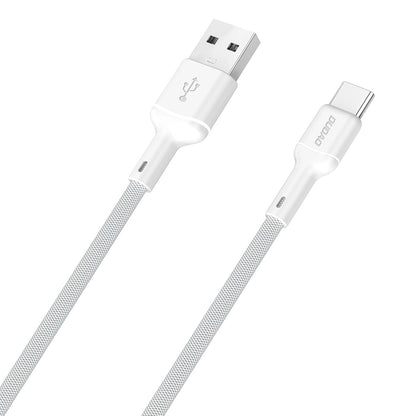 USB-A till USB-C Dudao L9T data- och laddningskabel, 100W, 1m, Vit