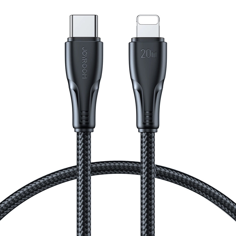 Data- och laddningskabel USB-C till Lightning Joyroom S-A11, 20W, 0,25m, Svart