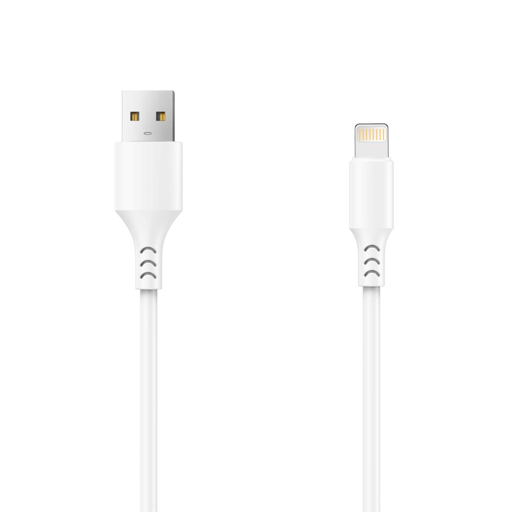 Data- och laddningskabel USB-A - Lightning Setty, 18W, 1m, Vit