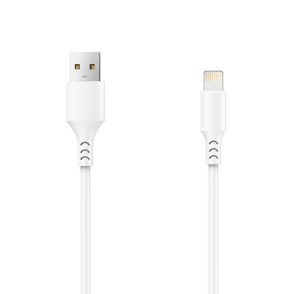 Data- och laddningskabel USB-A - Lightning Setty, 18W, 1m, Vit
