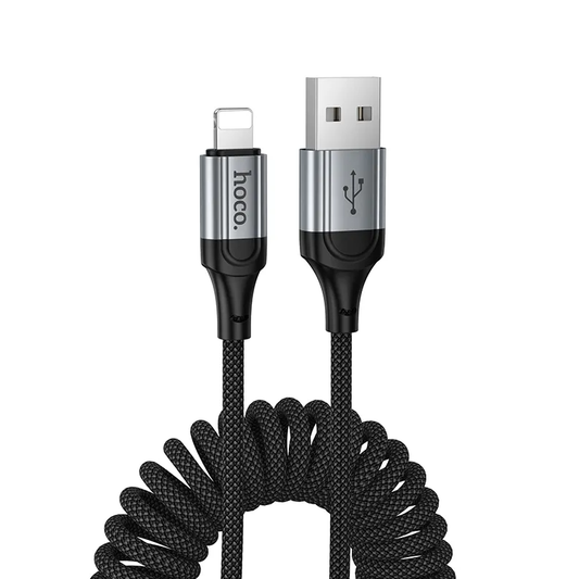 USB-A to Lightning Data and Charging Cable HOCO X121, 27W, 1.5m, Black