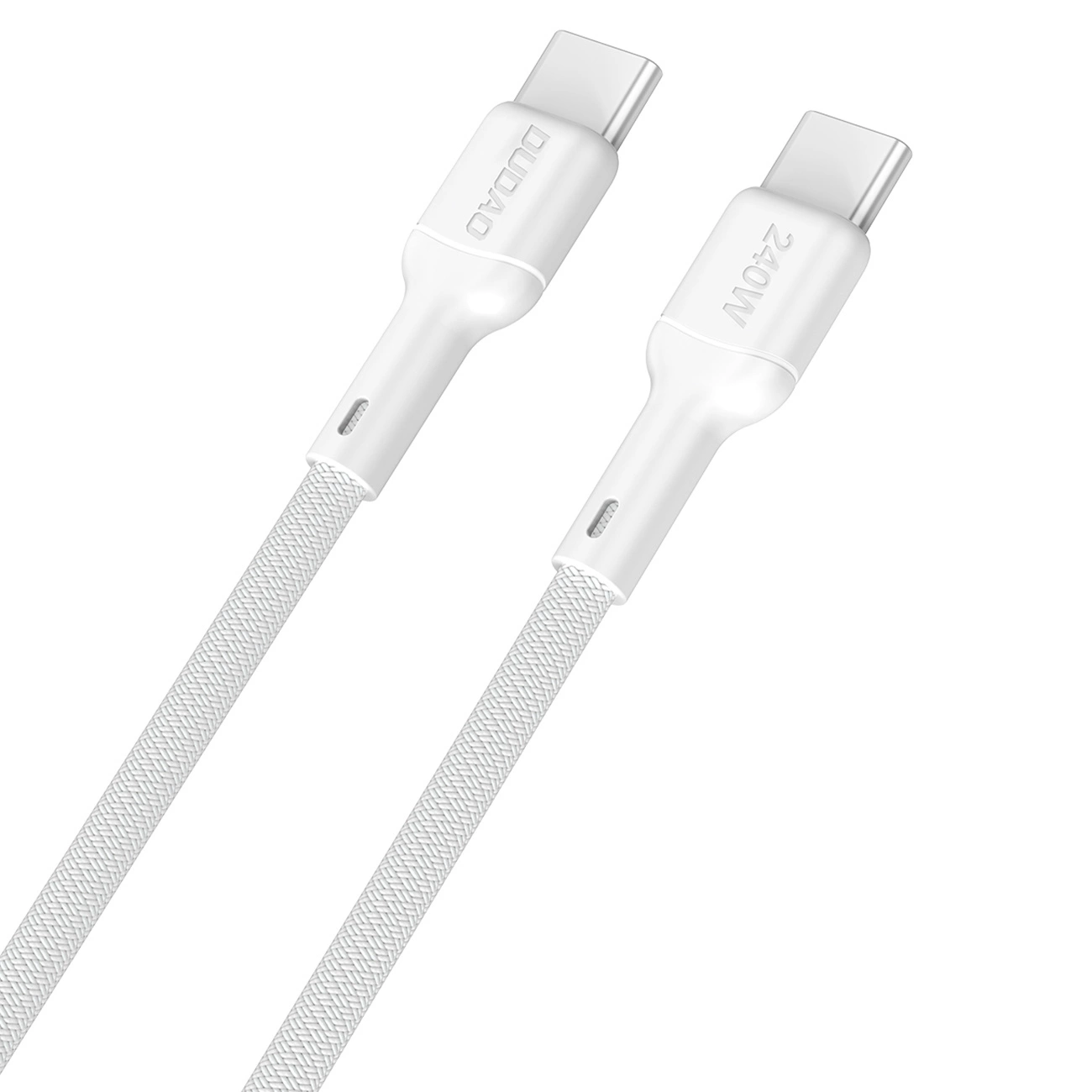 USB-C Data- och Laddningskabel - USB-C Dudao L9C Max, 240W, 2m, Vit