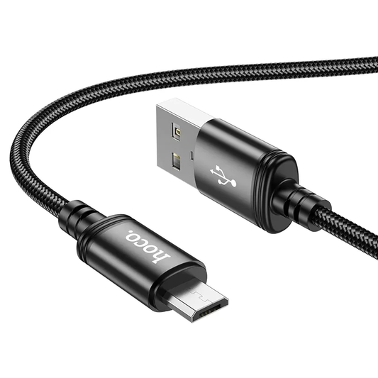 USB-A - microUSB Laddnings- och Datakabel HOCO X89, 18W, 1m, Svart