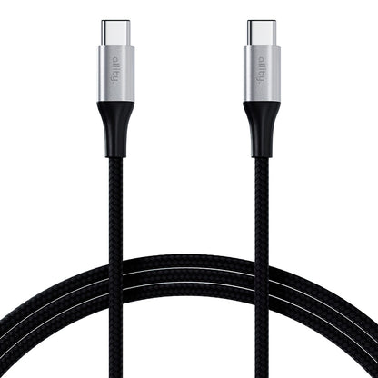 USB-C till USB-C data- och laddningskabel Allity. AUC-01, 100W, 2m, Svart