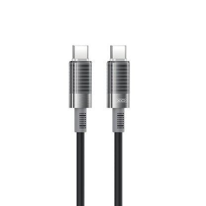 USB-C till USB-C data- och laddningskabel XO Design NB-Q282B, 60W, 1m, Svart