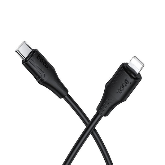 USB-C - Lightning Data- och Laddningskabel HOCO X124, 27W, 1m, Svart