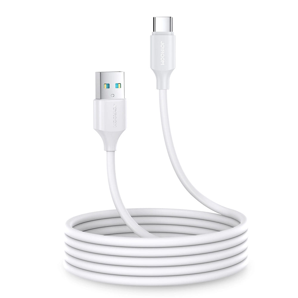 USB-A to USB-C Data and Charging Cable Joyroom S-A9, 20W, 2m, White