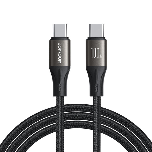 USB-C Data and Charging Cable - USB-C Joyroom S-A25 Light-Speed, 100W, 1.2m, Black