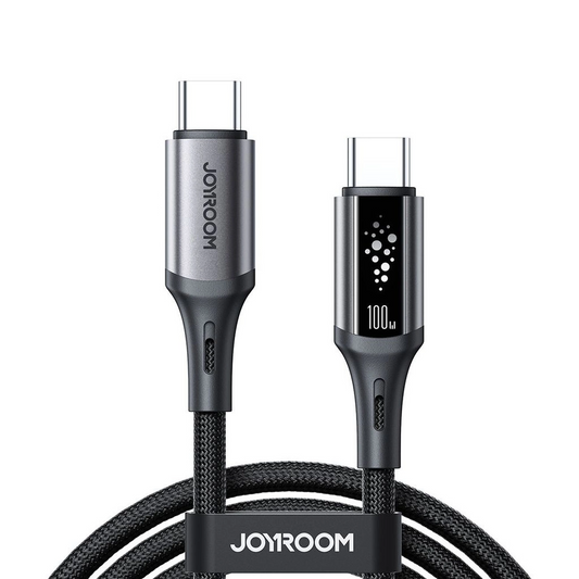 USB-C till USB-C data- och laddningskabel Joyroom S-A60 StarTalk, 100W, 1.2m, Svart