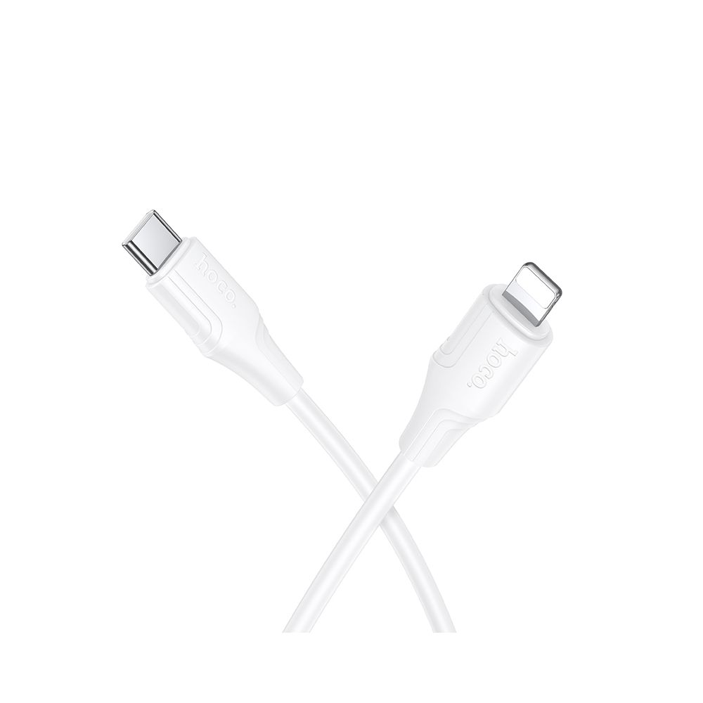 Data- och laddningskabel USB-C - Lightning HOCO X124, 27W, 1m, Vit