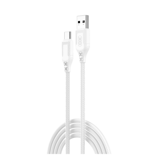 Data- och laddningskabel USB-A till USB-C XO Design NB235, 18W, 1m, Vit