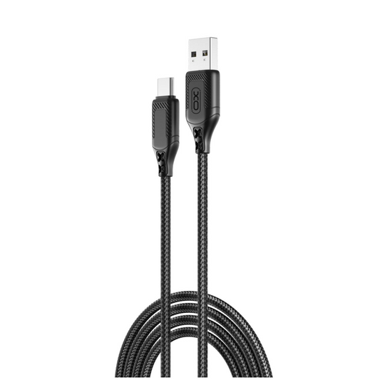 Data- och laddningskabel USB-A till USB-C XO Design NB235, 18W, 1m, Svart