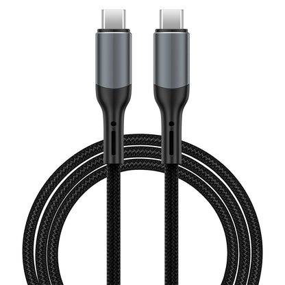 Data- och laddningskabel USB-C till USB-C WiWu Wi-C036, 240W, 1m, Svart
