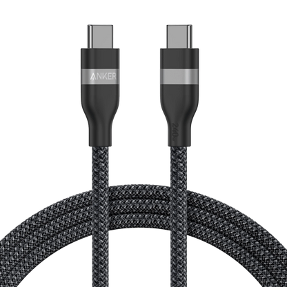 USB-C till USB-C data- och laddningskabel Anker, 240W, 1.8m, Svart A82E2H12