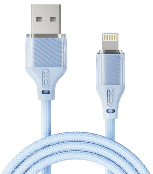 Data- och laddningskabel USB-A - Lightning XO Design NB291, 18W, 1m, Blå
