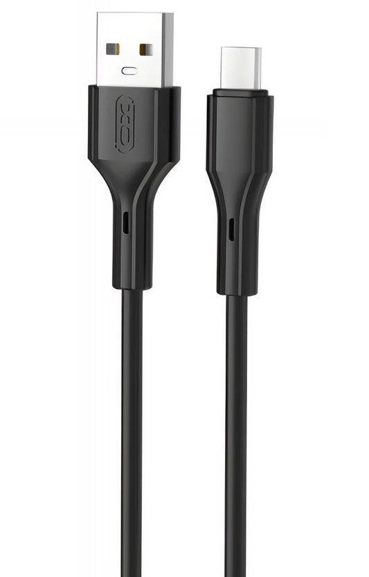USB-A till USB-C data- och laddningskabel XO Design NB230, 18W, 1m, Svart