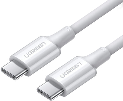 USB-C till USB-C data- och laddningskabel UGREEN US300, 100W, 2m, Vit