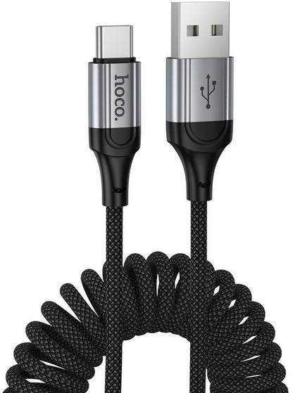 USB-A till USB-C Data- och Laddningskabel HOCO X121, 18W, 1.5m, Svart