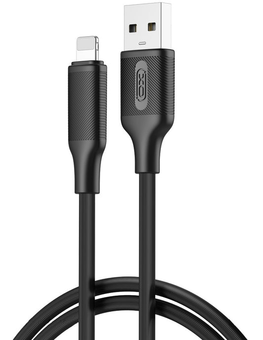 USB-A - Lightning Data- och Laddningskabel XO Design NB265, 18W, 1m, Svart