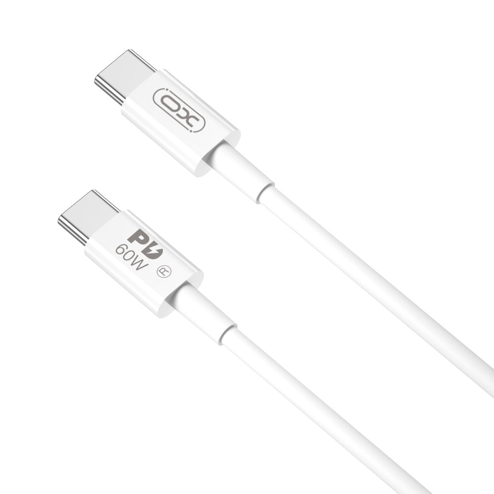 USB-C Data- och Laddningskabel - USB-C XO Design NB-Q190B, 60W, 2m, Vit