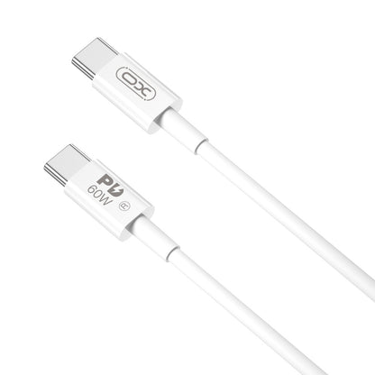 USB-C Data- och Laddningskabel - USB-C XO Design NB-Q190B, 60W, 2m, Vit