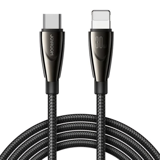 USB-C - Lightning Joyroom S-A31 data- och laddningskabel, 30W, 1.2m, Svart