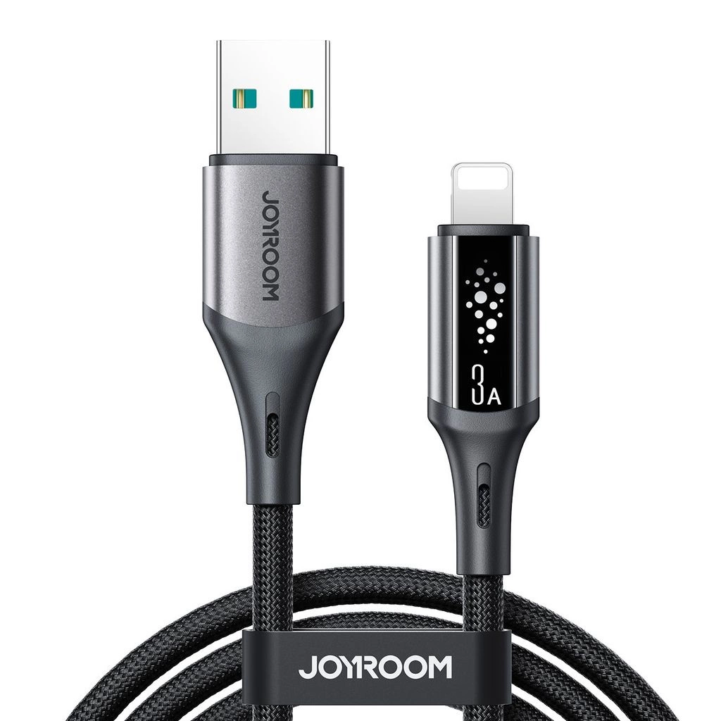 Data- och laddningskabel USB-A - Lightning Joyroom S-A60 StarTalk, 18W, 1.2m, Svart