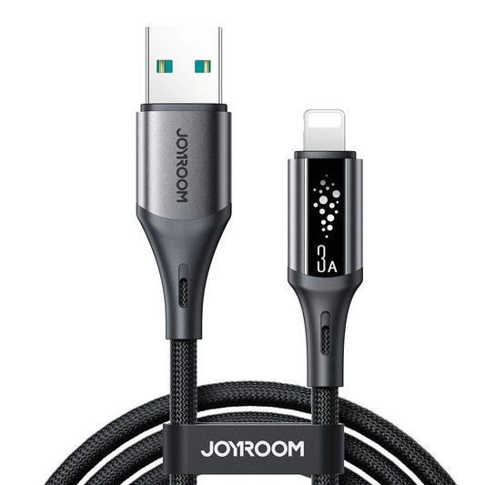 Data- och laddningskabel USB-A - Lightning Joyroom S-A60 StarTalk, 18W, 1.2m, Svart