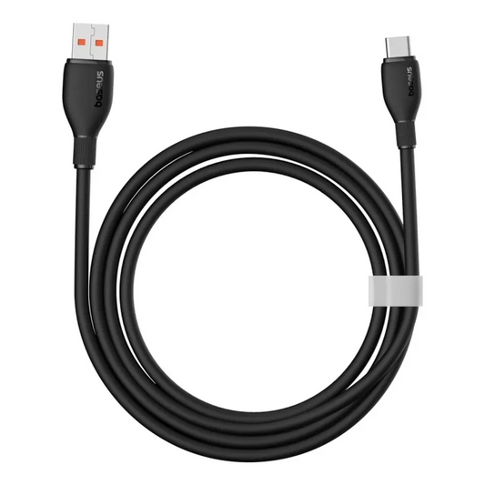 USB-A till USB-C Baseus Pudding data- och laddningskabel, 100W, 1.2m, Svart P10355703111-00