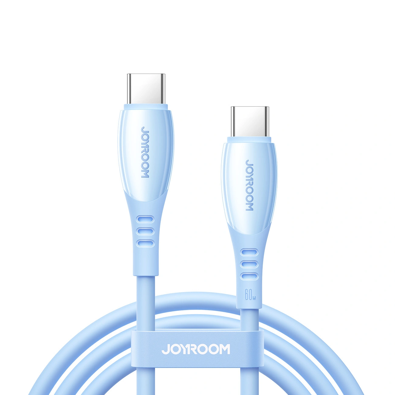 USB-C till USB-C data- och laddningskabel Joyroom S-A59 Vibrant, 60W, 1.2m, Blå