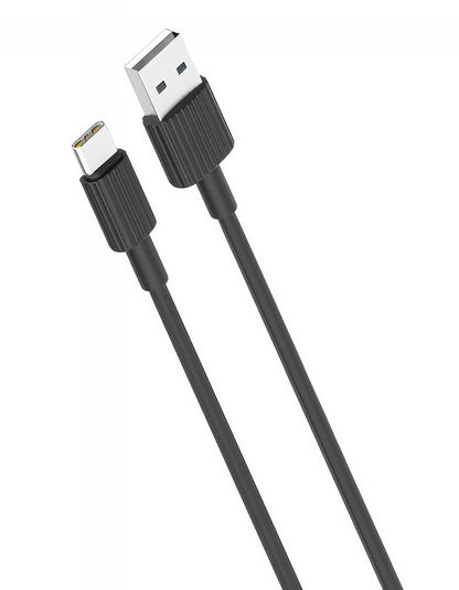 Data- och laddningskabel USB-A till USB-C XO Design NB156, 18W, 1m, Svart